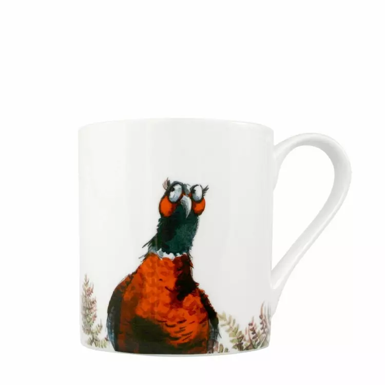 Pheasant 3 Bone China Mug | Jane Abbott